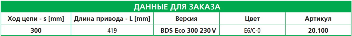 привод BDS Eco